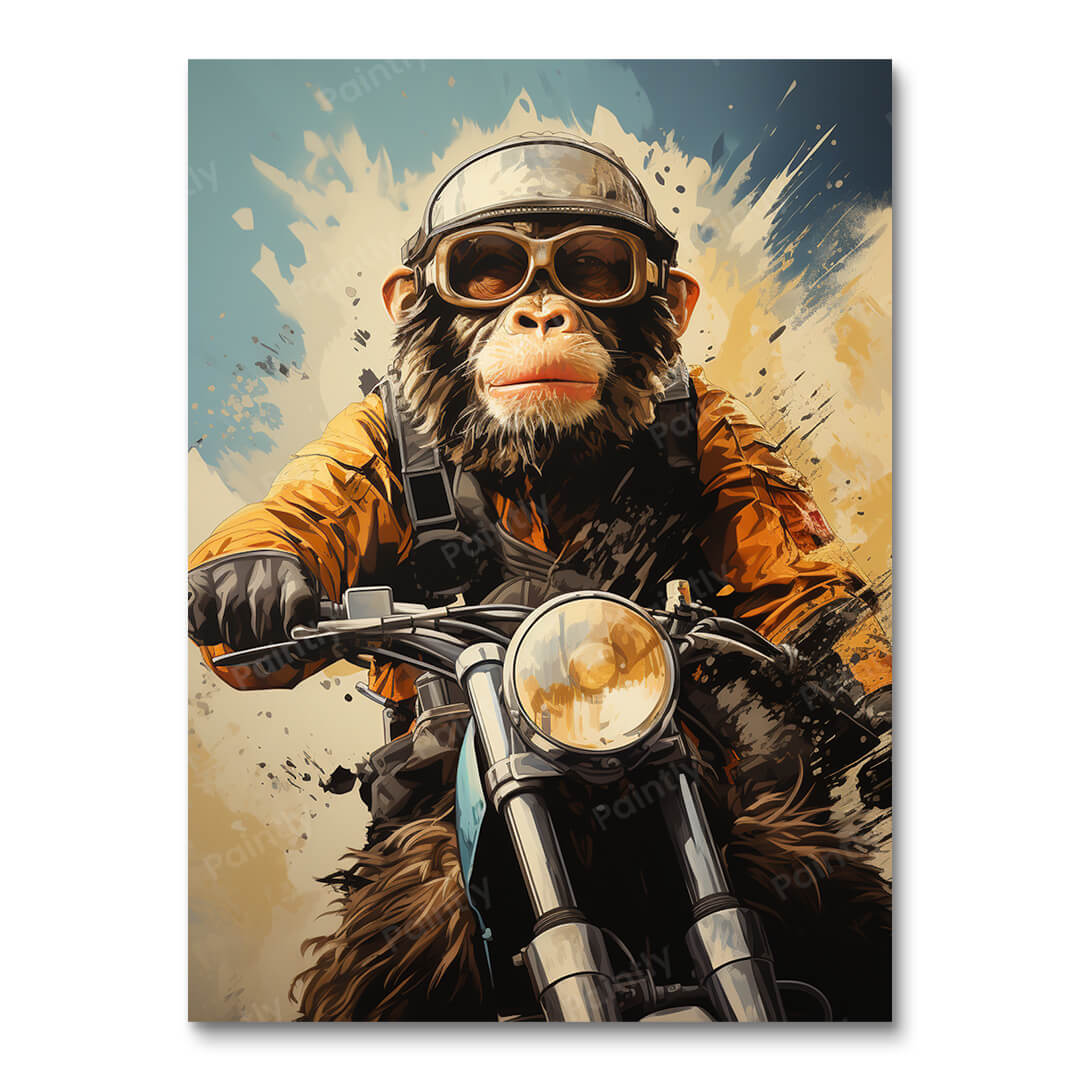 Primate Ride (Diamond Painting)