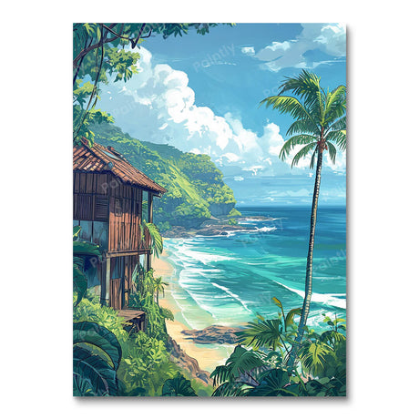 Tropical Beach Getaway (Diamond Painting) Diamond Painting kit
