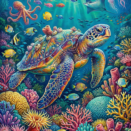 Ocean Reef Turtle (80 Colors)