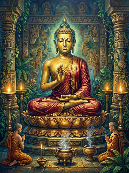 Golden Buddha Serenity (80 Colors)