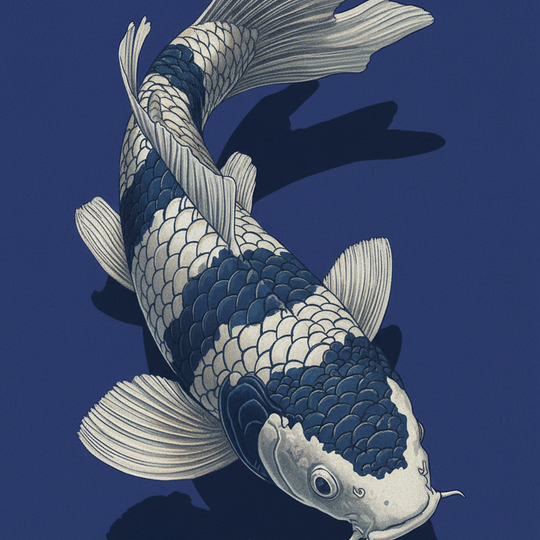 Koi of Tranquility (Board Canvas)