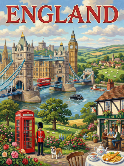 England Countryside Classic (Diamond Painting) Diamond Painting kit