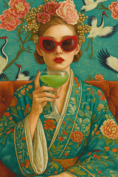 Emerald Reverie (100 Color Diamond Painting)