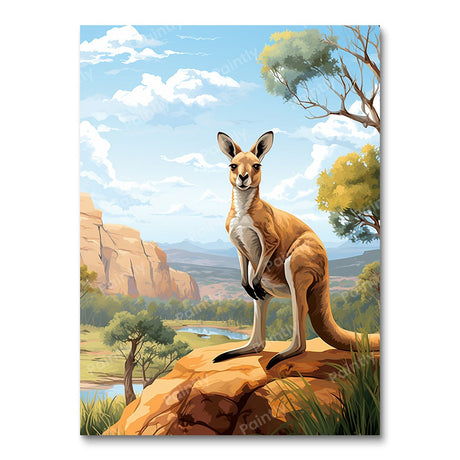Kangaroo Chillout (Diamond Painting) Diamond Painting kit