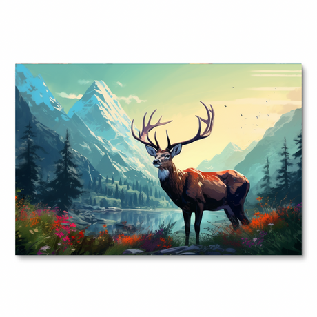 Meadow Majesty Deer (Diamond Painting) Diamond Painting kit