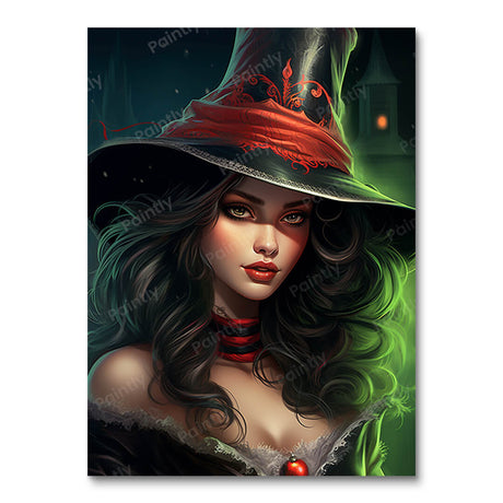 Yule Witch People Paint by Numbers kit