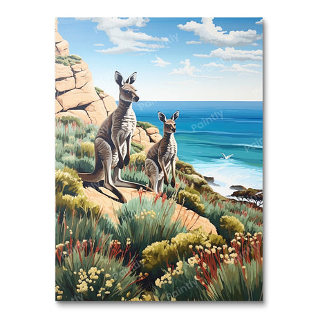 Kangaroo Chillout V (Diamond Painting) Diamond Painting kit
