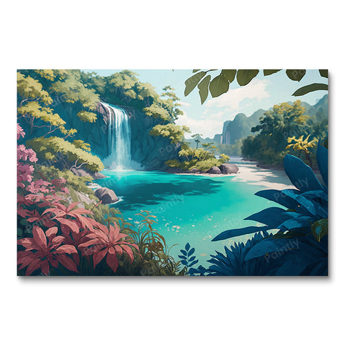 Tropical Retreat V by Lauren Simion (Board Canvas)