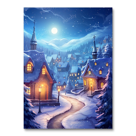 Vintage Noel People Paint by Numbers kit