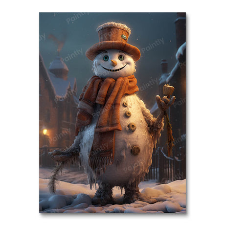 Villagecore Christmas People Paint by Numbers kit