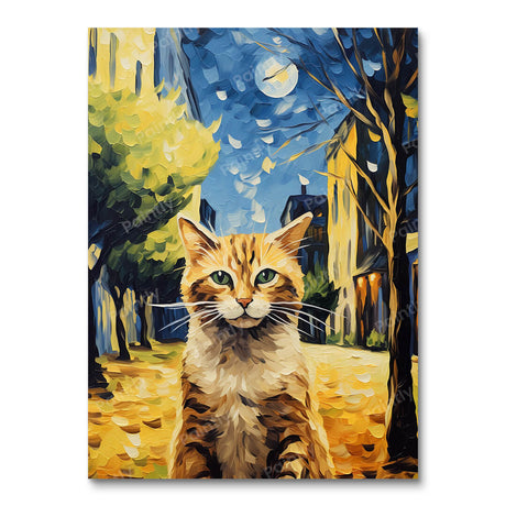 Starry Night Cat (Diamond Painting) Diamond Painting kit