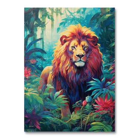 Lion's Gaze (Diamond Painting) Diamond Painting kit