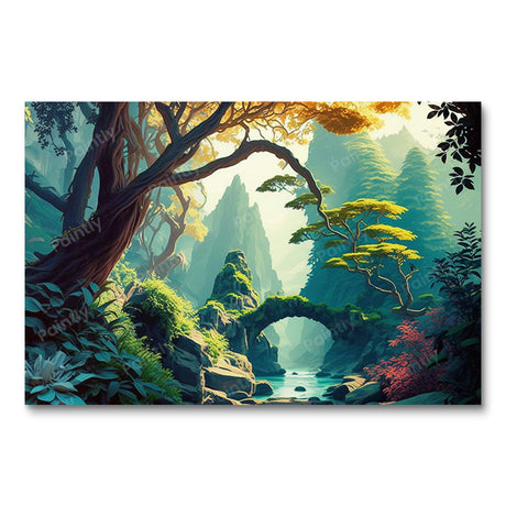 Enchanted Rainforest Stream (Diamond Painting) Diamond Painting kit