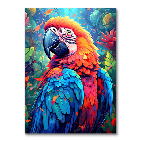 Vibrant Macaw (Diamond Painting) Diamond Painting kit