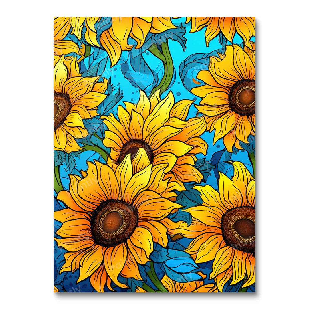 Sunflower Smiles (Paint by Numbers)
