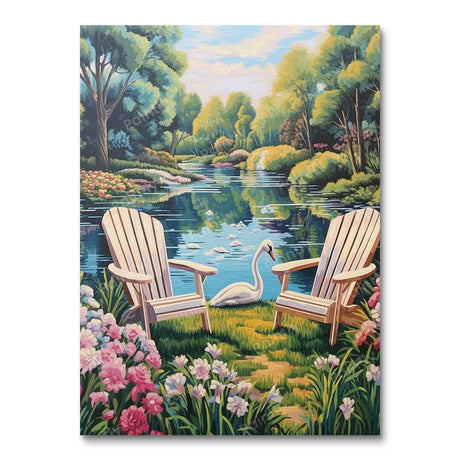 Lakeside Repose (Diamond Painting) Diamond Painting kit