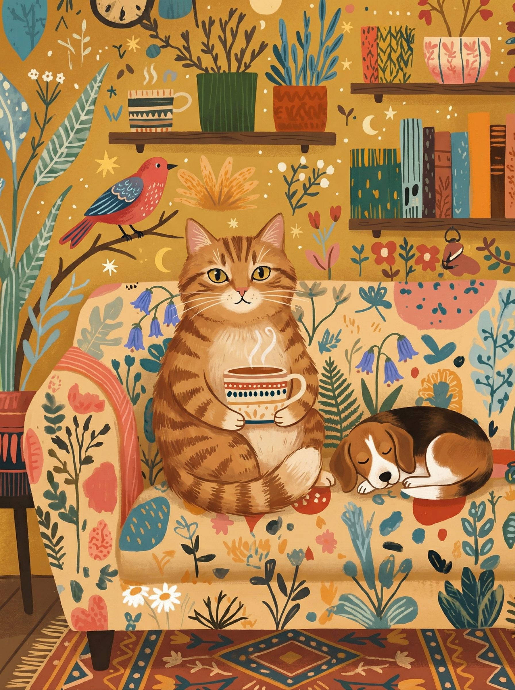 Cozy Couch Companions (Diamond Painting) Diamond Painting kit