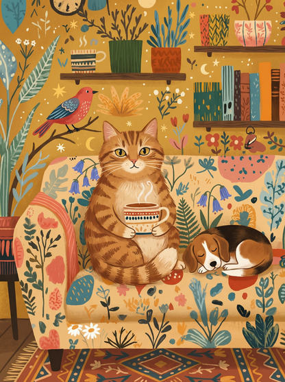 Cozy Couch Companions (Diamond Painting) Diamond Painting kit