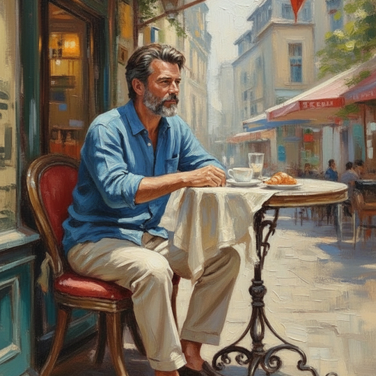 Parisian Morning (Board Canvas)