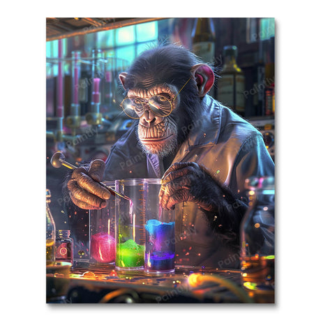 Chimp Scientist (Diamond Painting) Diamond Painting kit