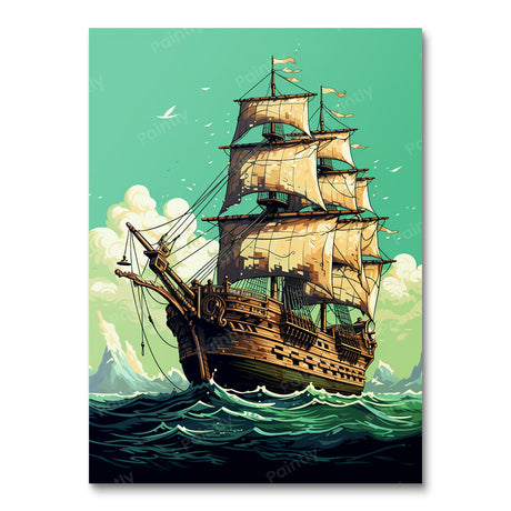 Mosaic Mariner I (Diamond Painting) Diamond Painting kit