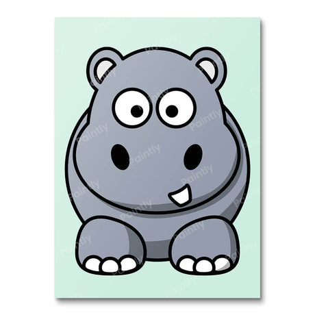 Lester the Hippo Paint by Numbers kit