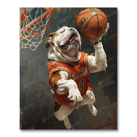 Bulldog Dunk (Diamond Painting) Diamond Painting kit