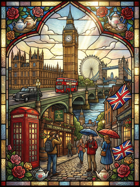 London Streetscape (Diamond Painting) Diamond Painting kit