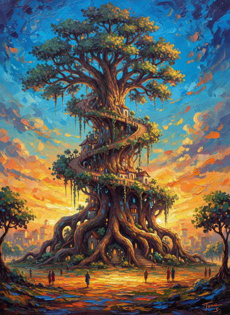 The Great Tree of Dawn (Diamond Painting) Diamond Painting kit