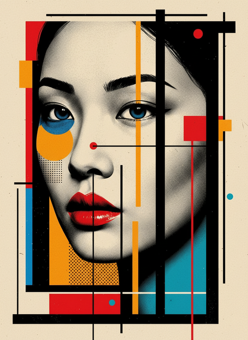 Modern Geometry (Board Canvas)