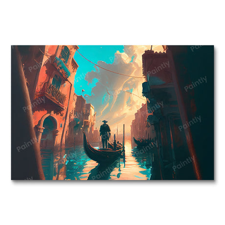 Dark Venice Canal II (Diamond Painting) Diamond Painting kit