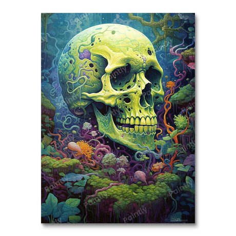 Mossy Skull Oasis (Diamond Painting) Diamond Painting kit