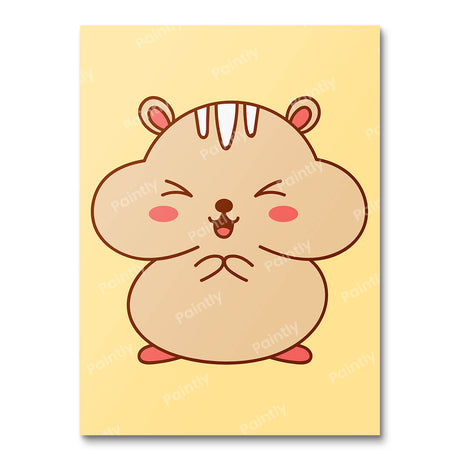 Happy Hamster Paint by Numbers kit