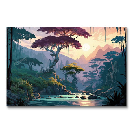 Sun-Kissed Serenade of the Rainforest (Diamond Painting) Diamond Painting kit