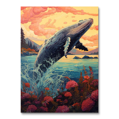 The Soaring Whale (Diamond Painting) Diamond Painting kit