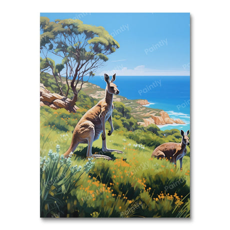 Kangaroo Chillout VI (Diamond Painting) Diamond Painting kit