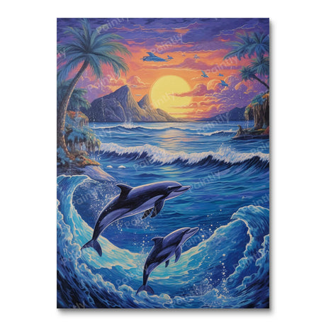 Dolphin Dance (Diamond Painting) Diamond Painting kit