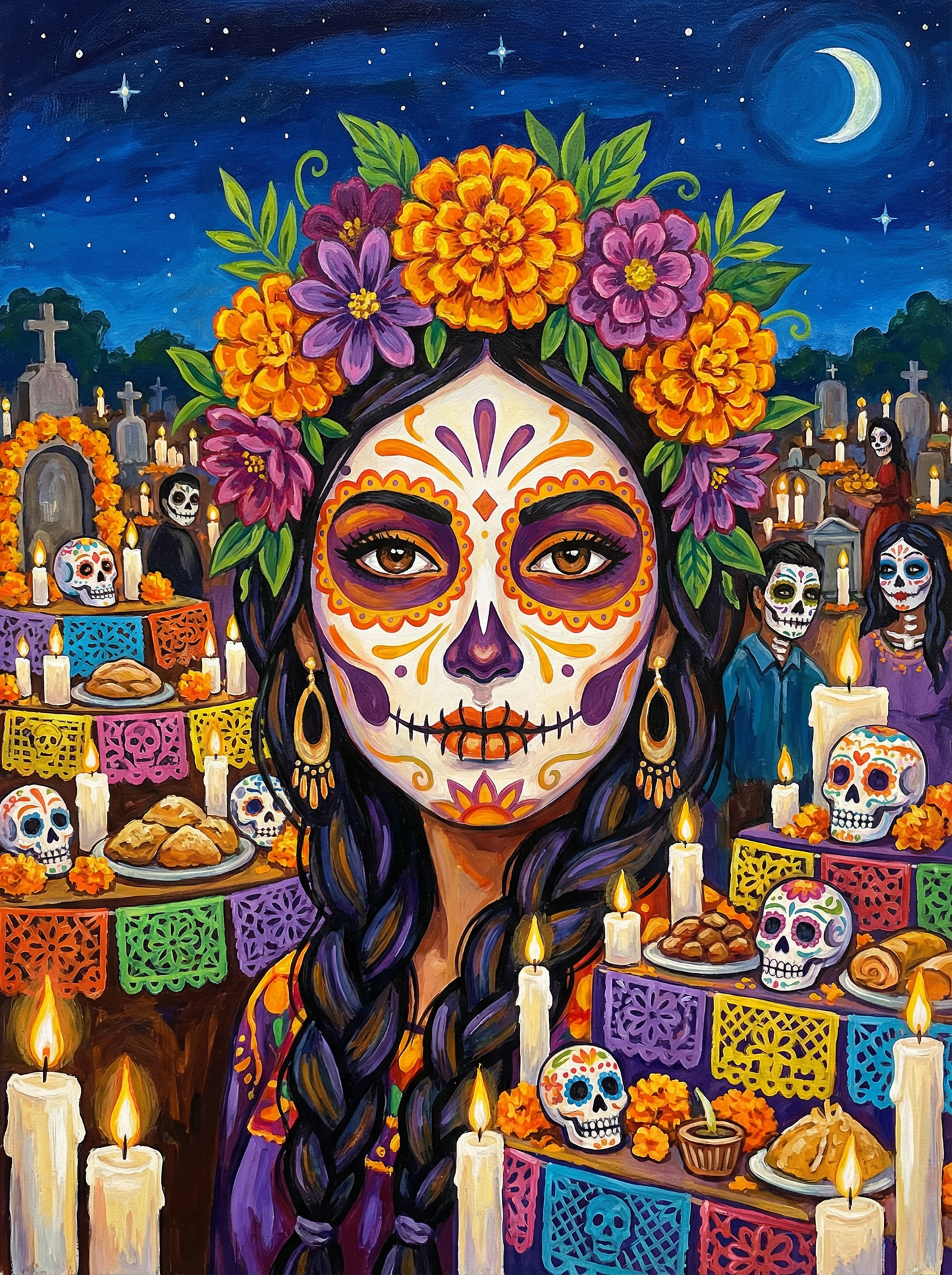 Midnight Día de Muertos (80 Colors)