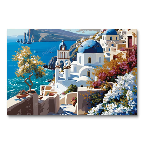 Santorini Greece I (Diamond Painting) Diamond Painting kit
