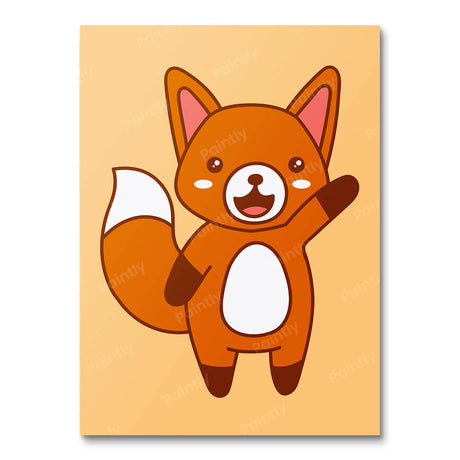 Friendly Fox Paint by Numbers kit