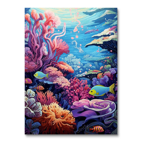 Sea World People Paint by Numbers kit