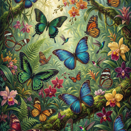 Enchanted Butterfly Canopy (80 Colors)