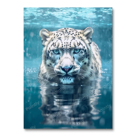 Snow Leopard People Paint by Numbers kit