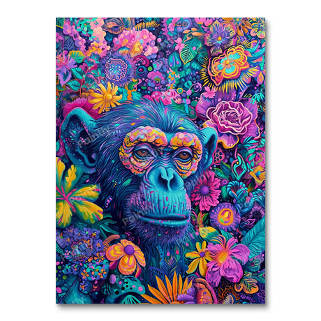 Tripped Out Chimp (Diamond Painting) Diamond Painting kit