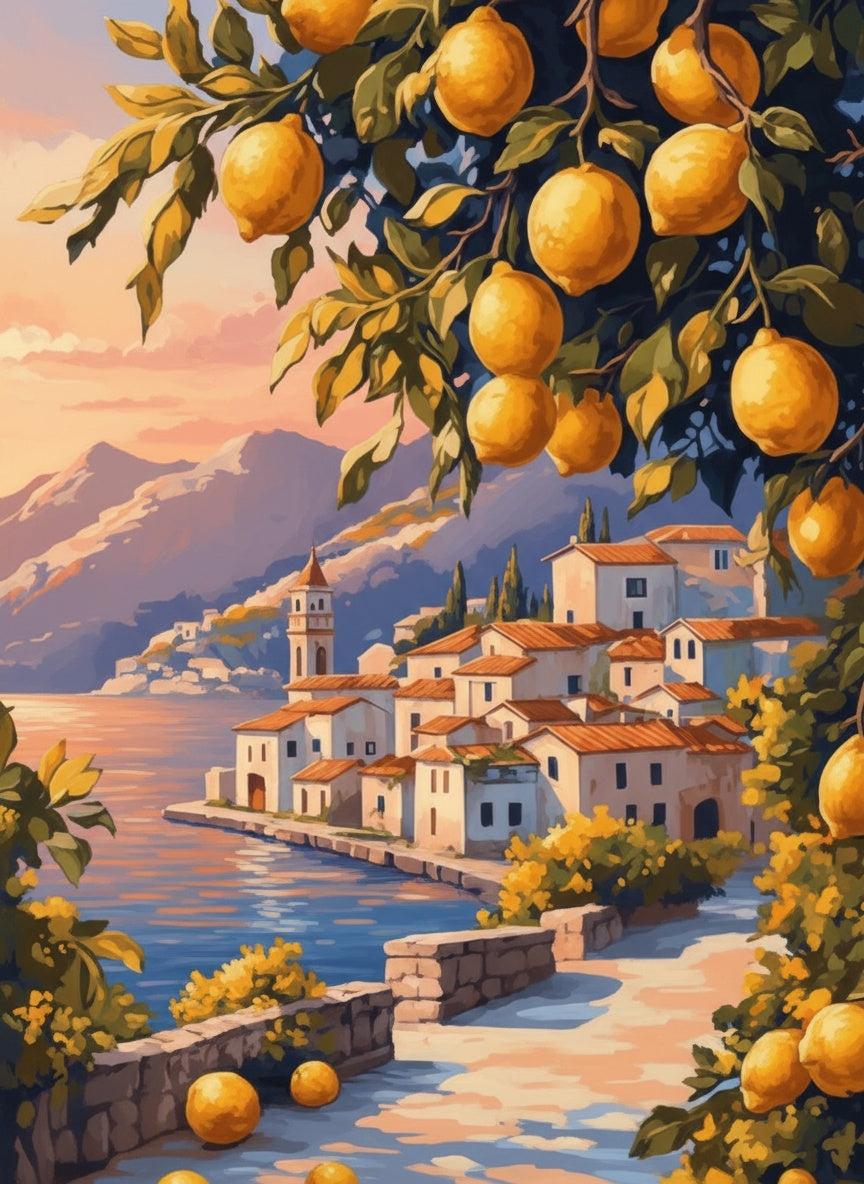 Lemon Coast (Board Canvas)