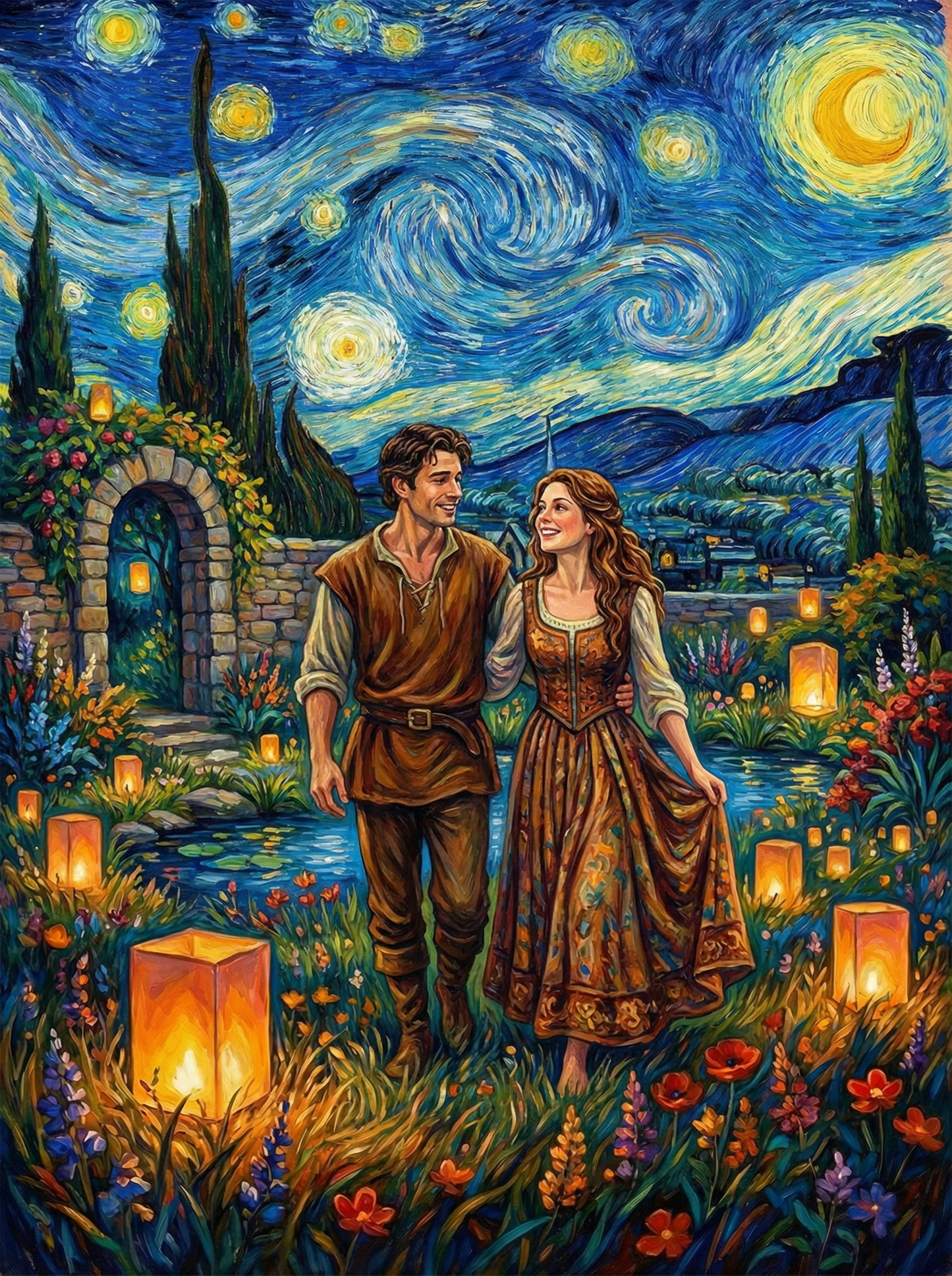 Starry Garden Stroll (Diamond Painting) Diamond Painting kit