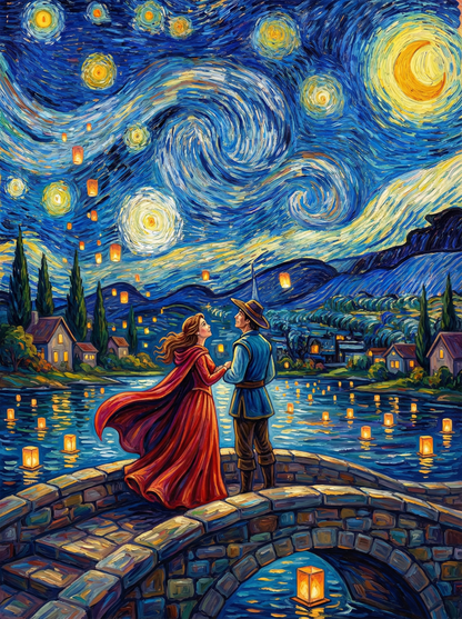 Lantern Sky Promise (100 Color Diamond Painting) Diamond Painting kit