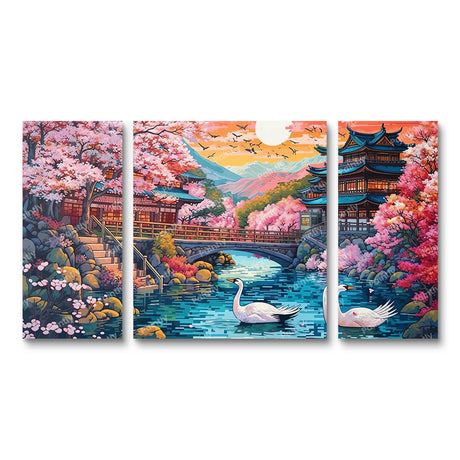 A Japanese Ode to Nature and Spirituality Multi Paint by Numbers kit