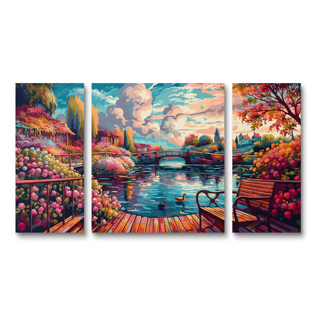 Riverside Splendor Multi Paint by Numbers kit