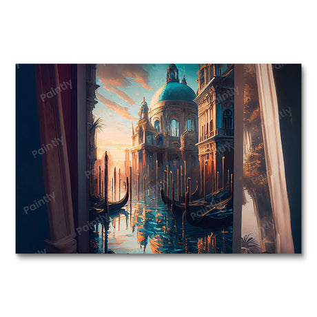 Dark Venice Canal III (Diamond Painting) Diamond Painting kit